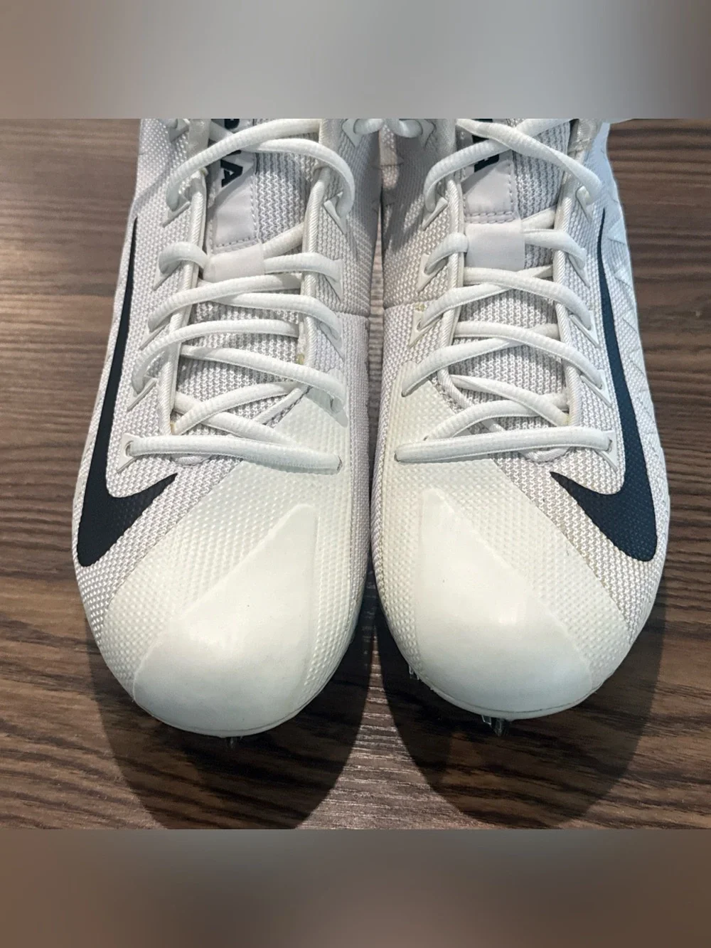 Size 10 Nike Alpha Menace Pro Mid TD Football Cleats White AJ6604-102